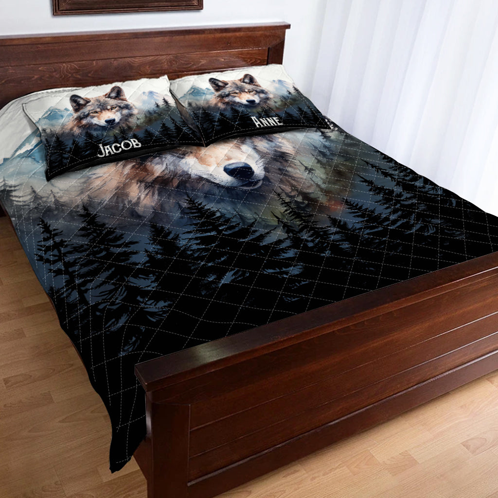 Starker Wolf – Personalisiertes Wolf-Bettwäscheset