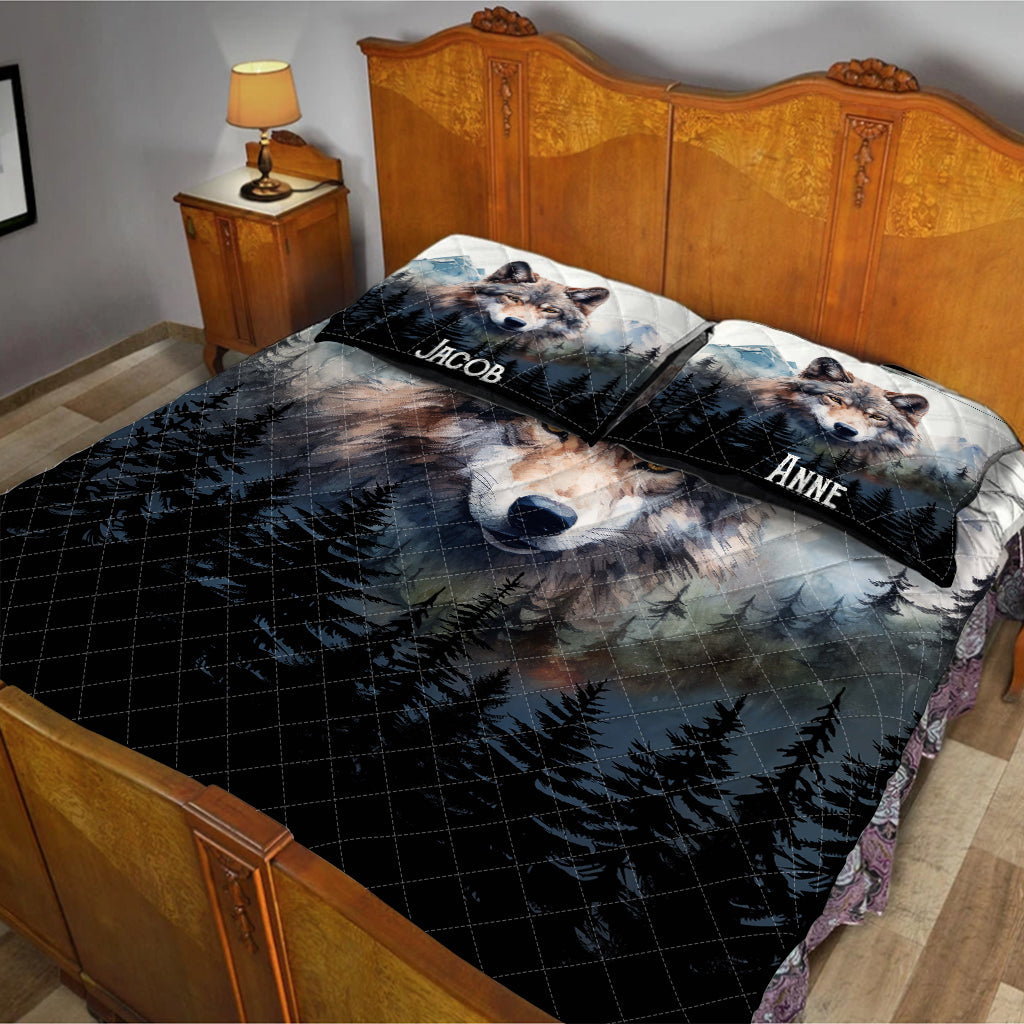 Starker Wolf – Personalisiertes Wolf-Bettwäscheset