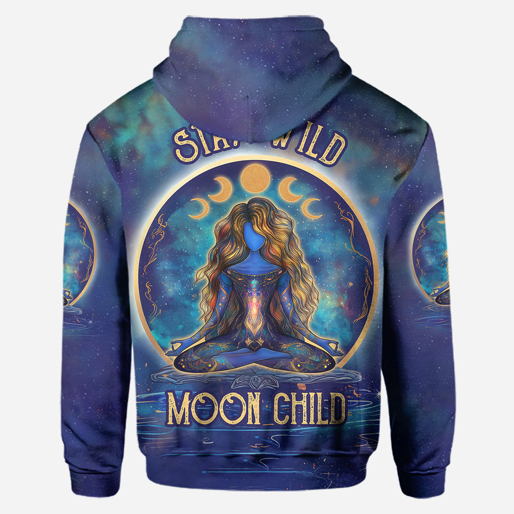 Stay Wild Moon Child - Personalized Yoga Hoodie and Leggings