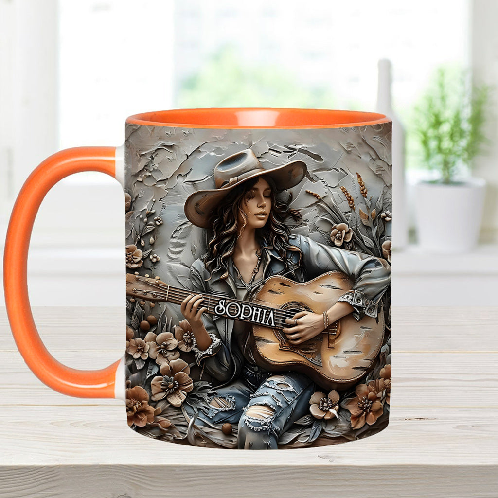 Mug personnalisé Gypsy Soul Guitar - Style hippie