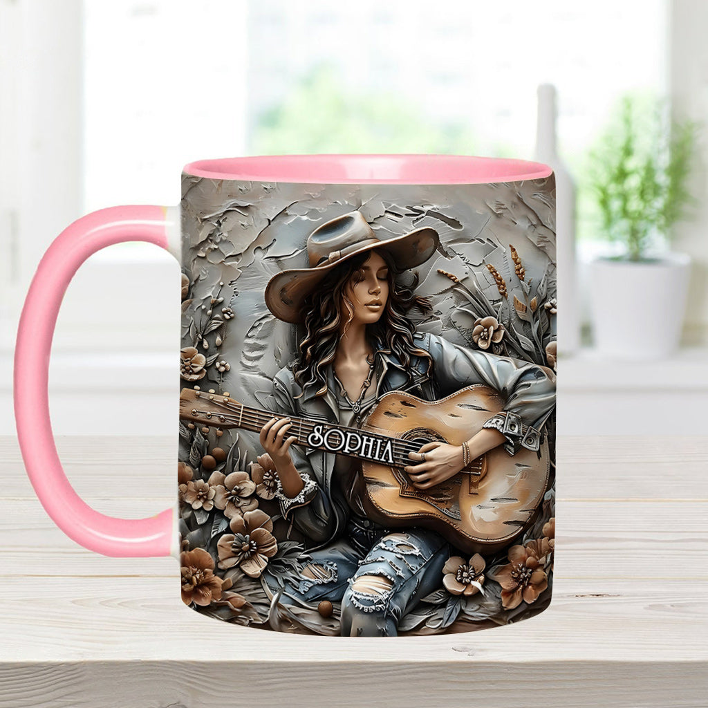 Mug personnalisé Gypsy Soul Guitar - Style hippie