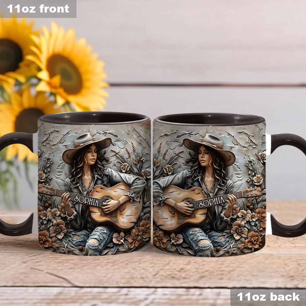 Mug personnalisé Gypsy Soul Guitar - Style hippie