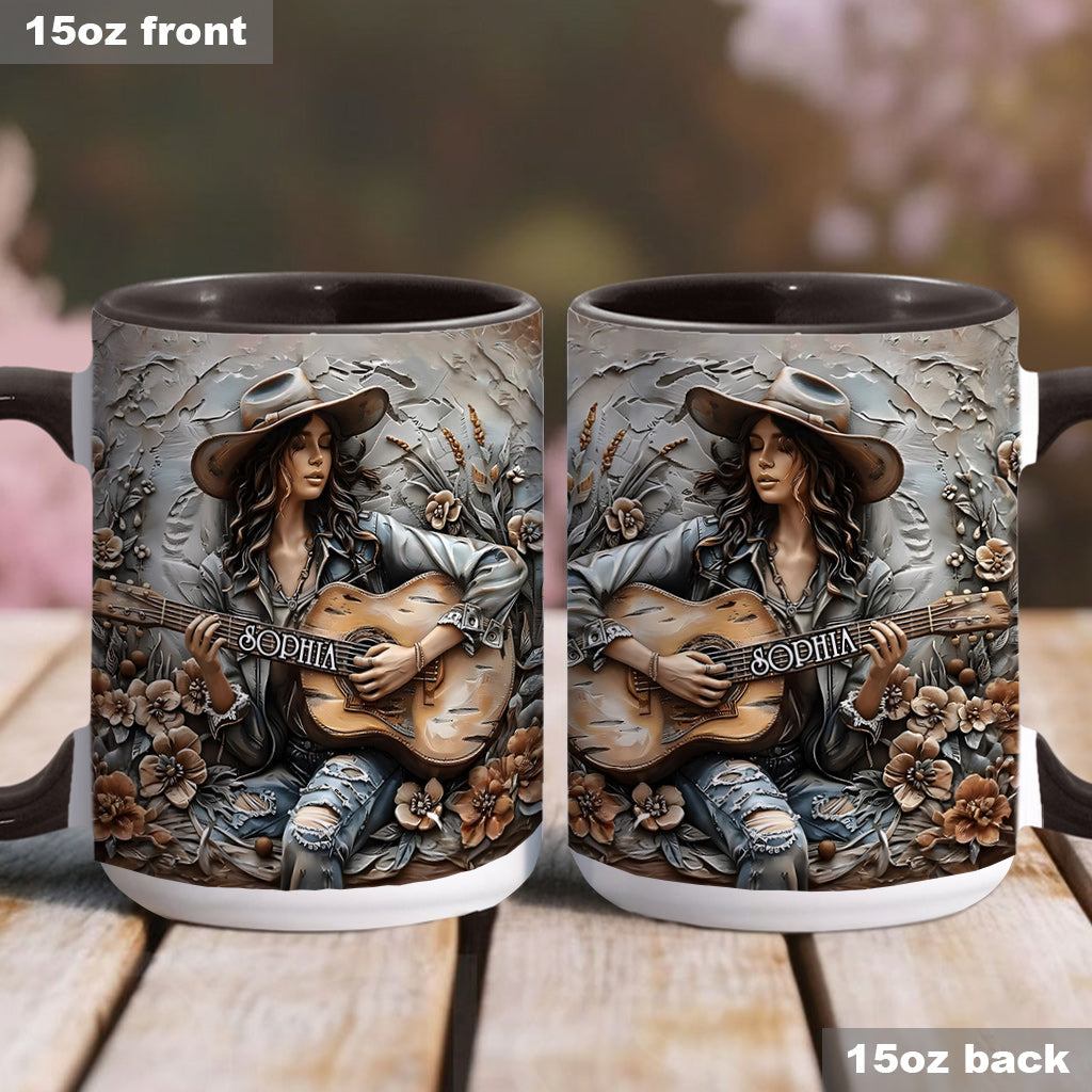 Mug personnalisé Gypsy Soul Guitar - Style hippie