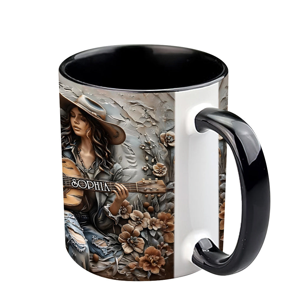 Mug personnalisé Gypsy Soul Guitar - Style hippie