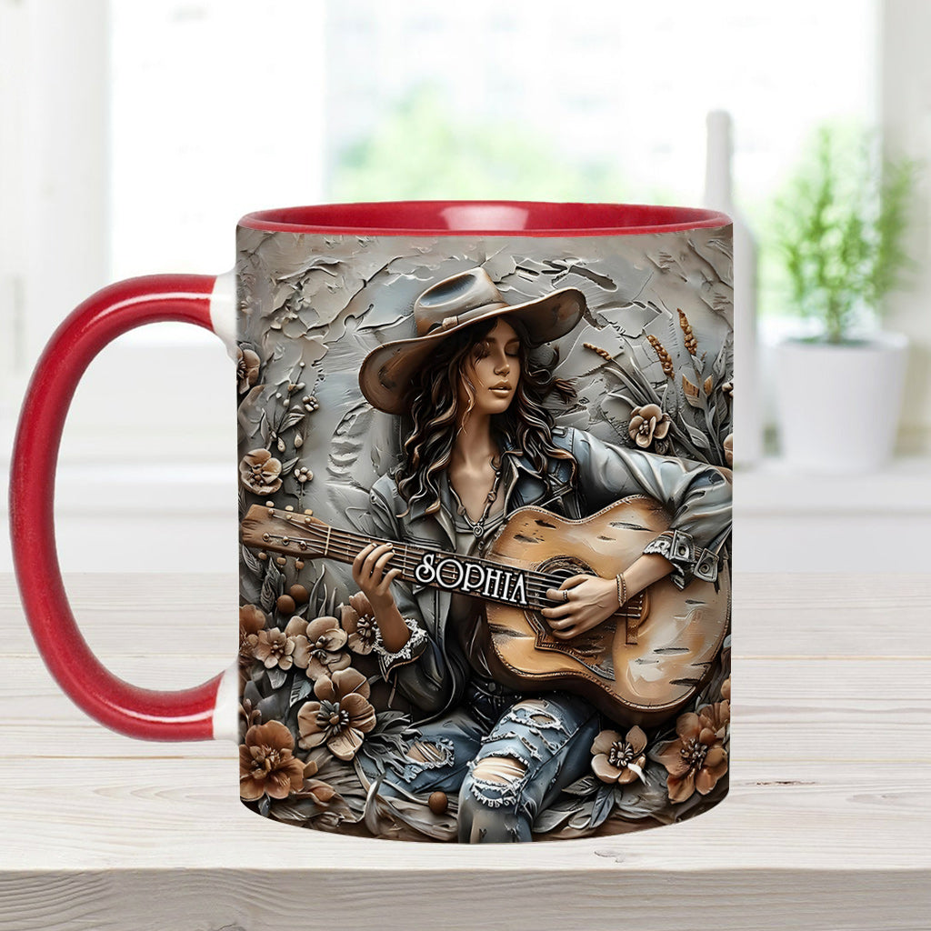 Mug personnalisé Gypsy Soul Guitar - Style hippie