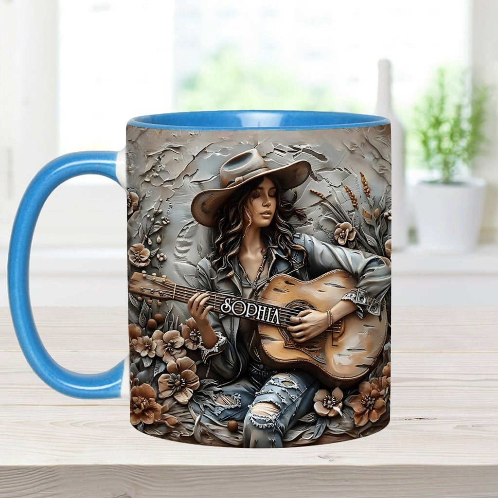 Mug personnalisé Gypsy Soul Guitar - Style hippie