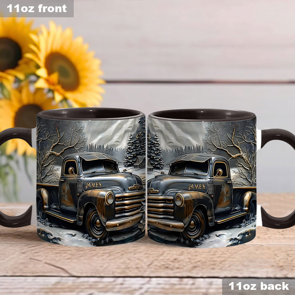 Ne sous-estimez jamais un vieux routier au volant d'un camion - Mug personnalisé pour routier