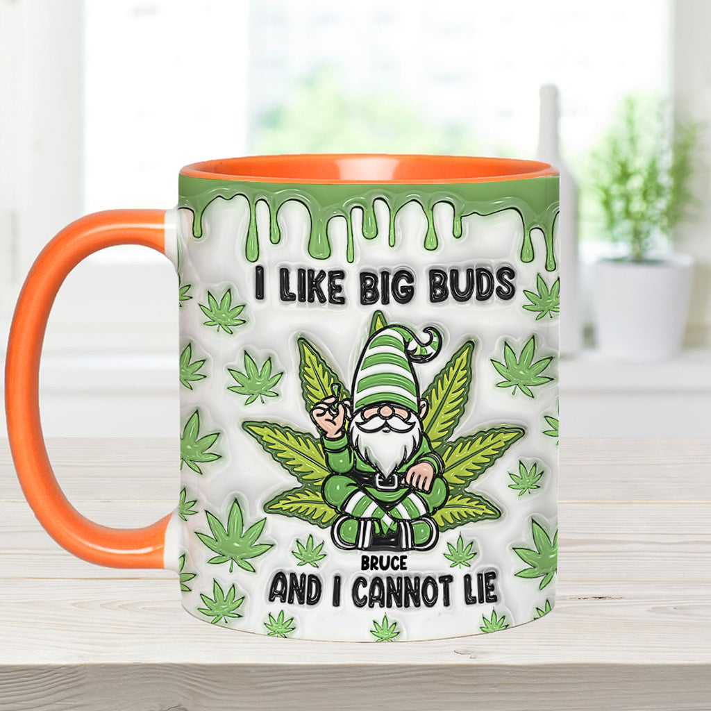 J'aime les grosses têtes et je ne peux pas mentir - Mug personnalisé à thème cannabis