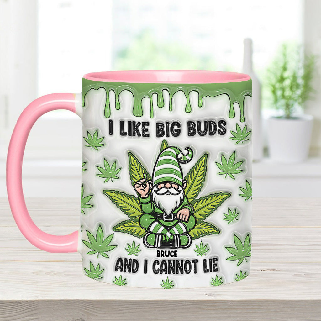 J'aime les grosses têtes et je ne peux pas mentir - Mug personnalisé à thème cannabis