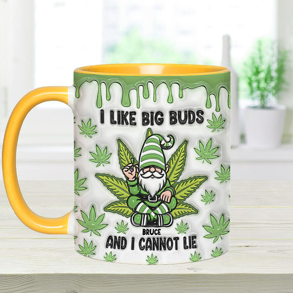 J'aime les grosses têtes et je ne peux pas mentir - Mug personnalisé à thème cannabis