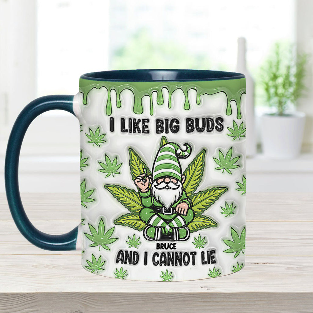 J'aime les grosses têtes et je ne peux pas mentir - Mug personnalisé à thème cannabis