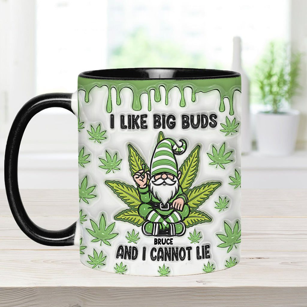 J'aime les grosses têtes et je ne peux pas mentir - Mug personnalisé à thème cannabis