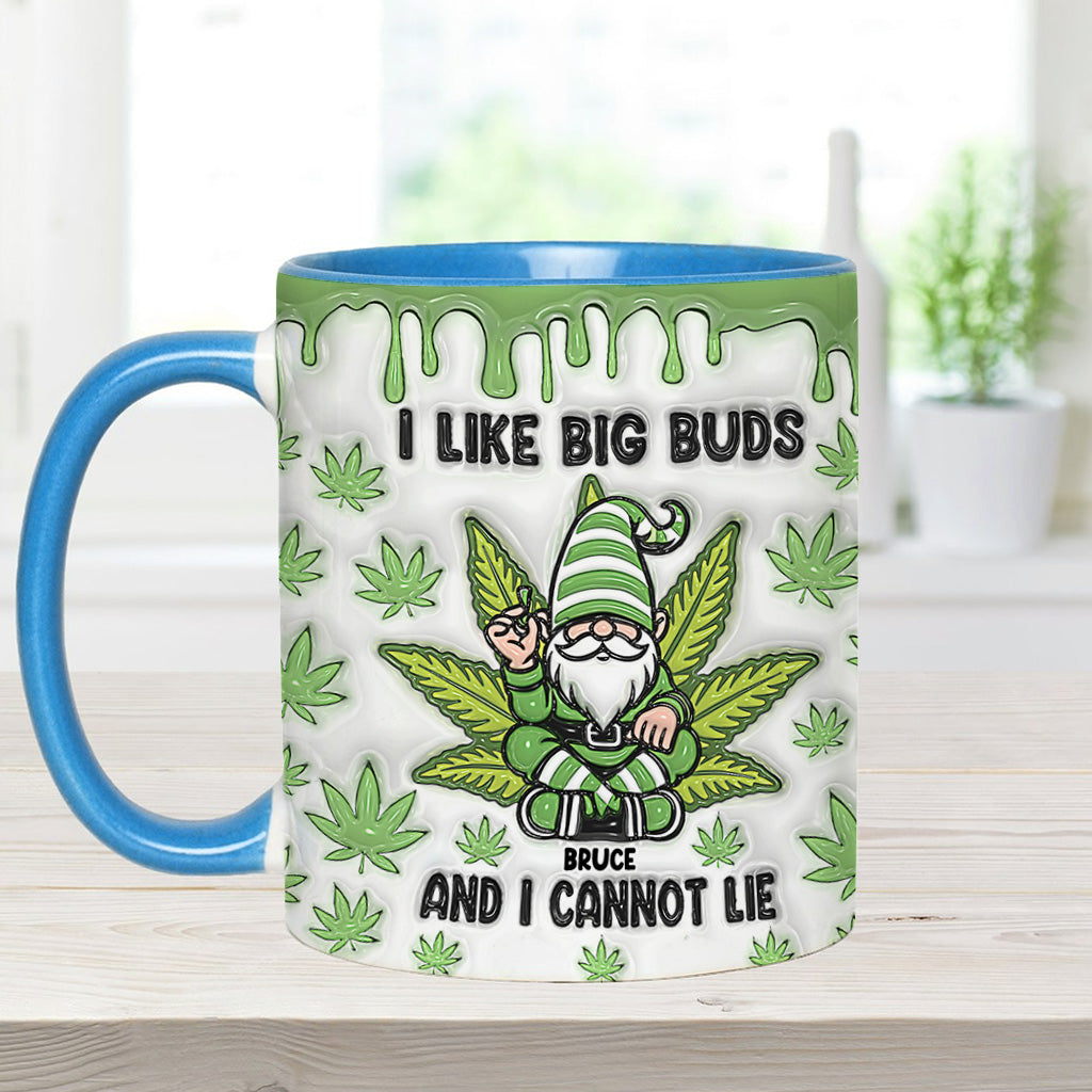 J'aime les grosses têtes et je ne peux pas mentir - Mug personnalisé à thème cannabis