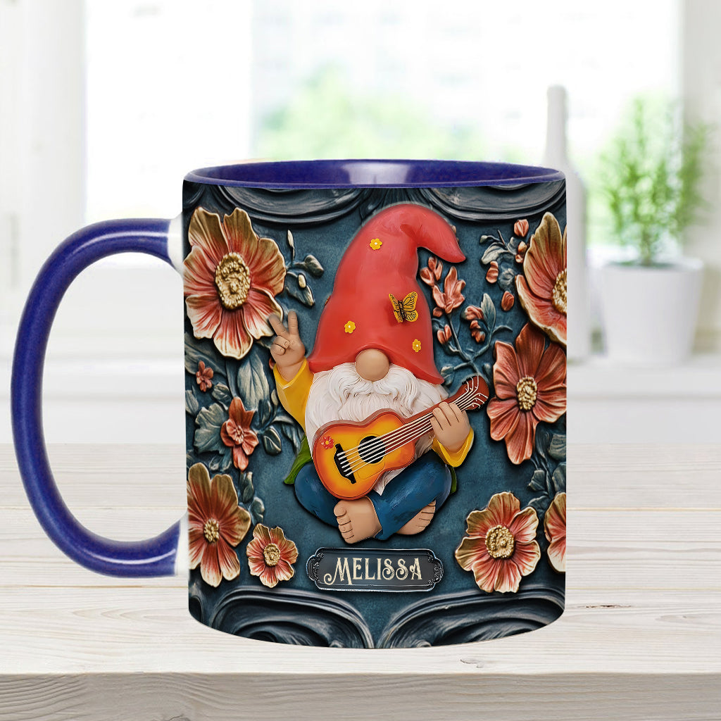 Vivez pleinement votre vie - Mug personnalisé style hippie