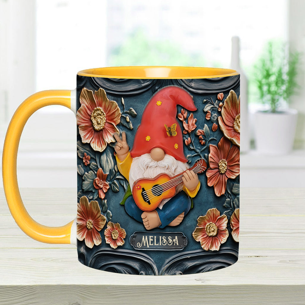 Vivez pleinement votre vie - Mug personnalisé style hippie
