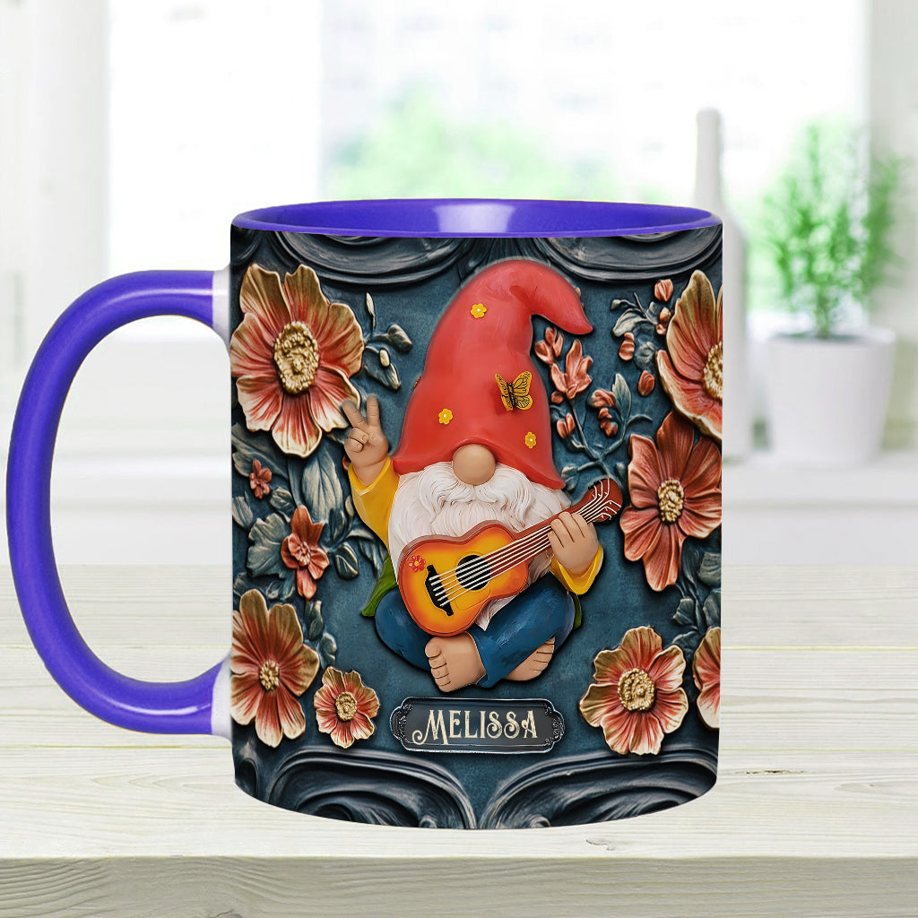 Vivez pleinement votre vie - Mug personnalisé style hippie