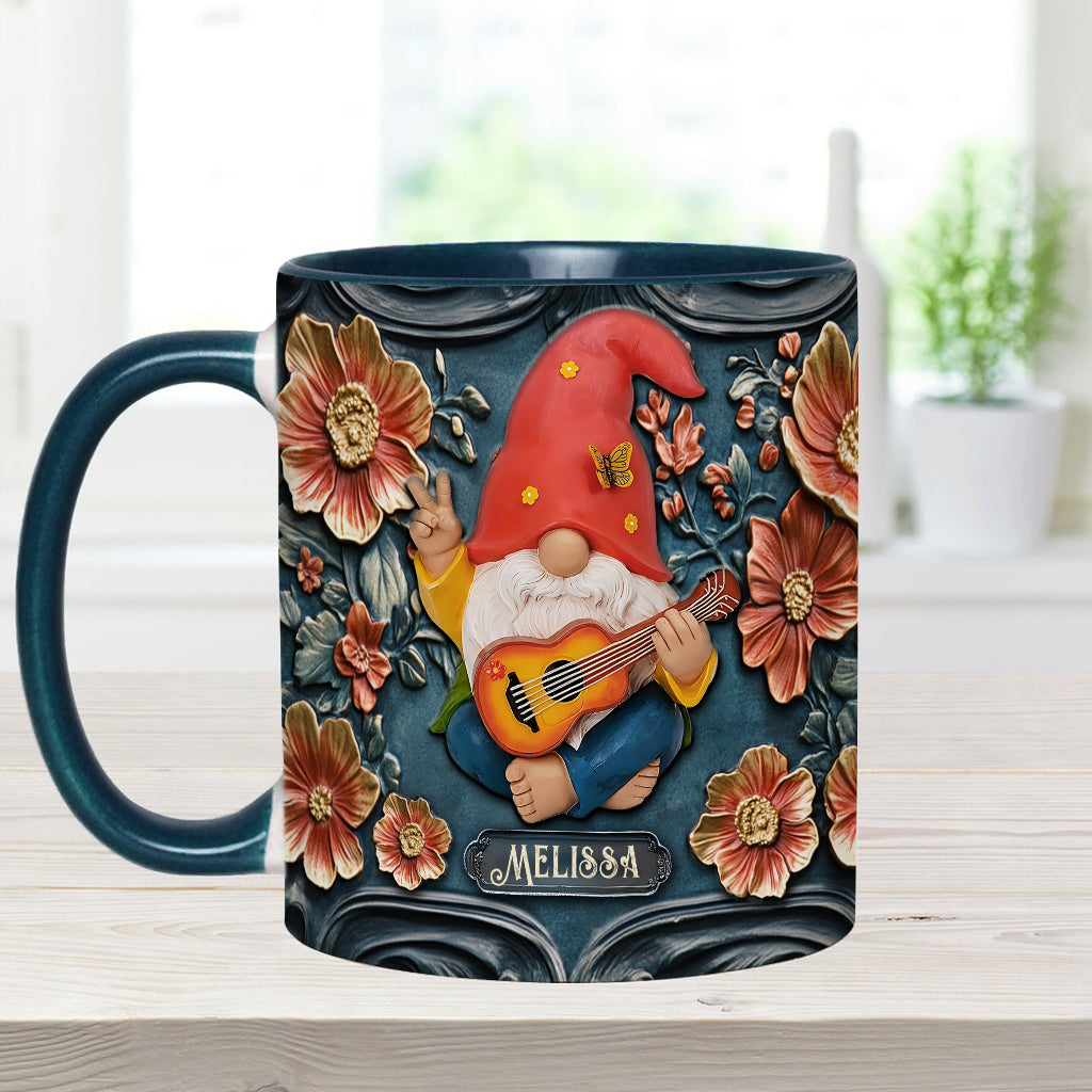 Vivez pleinement votre vie - Mug personnalisé style hippie