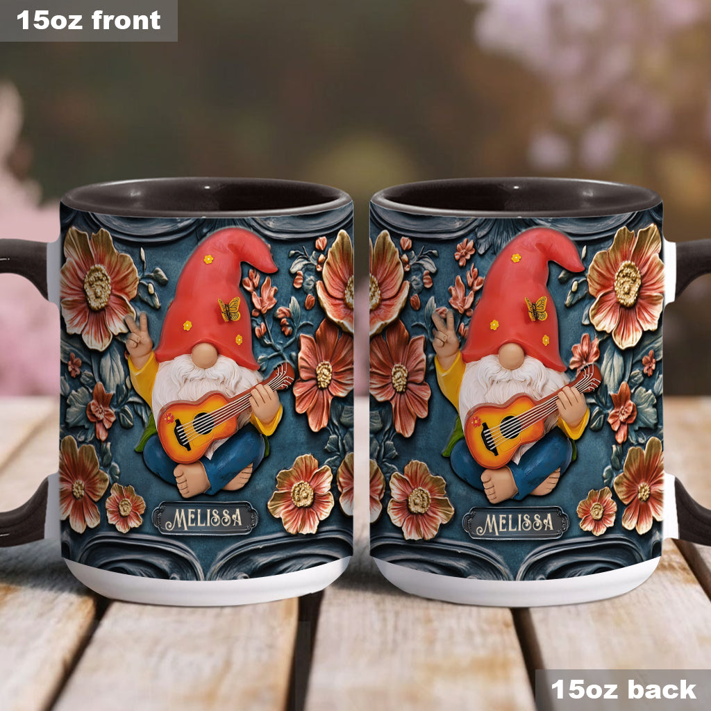 Vivez pleinement votre vie - Mug personnalisé style hippie