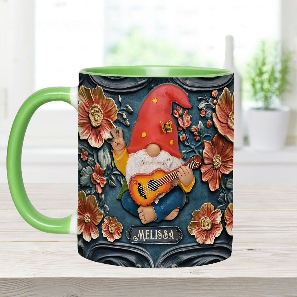 Vivez pleinement votre vie - Mug personnalisé style hippie