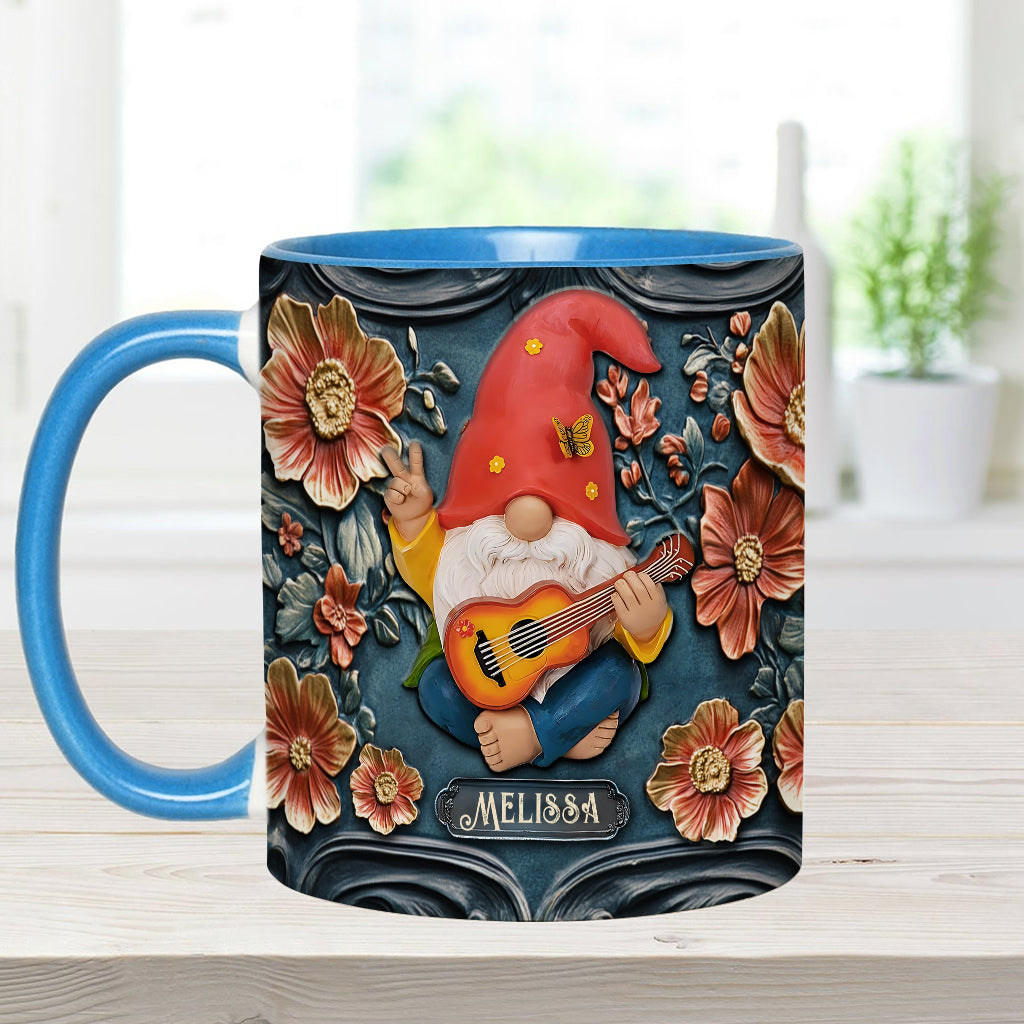 Vivez pleinement votre vie - Mug personnalisé style hippie