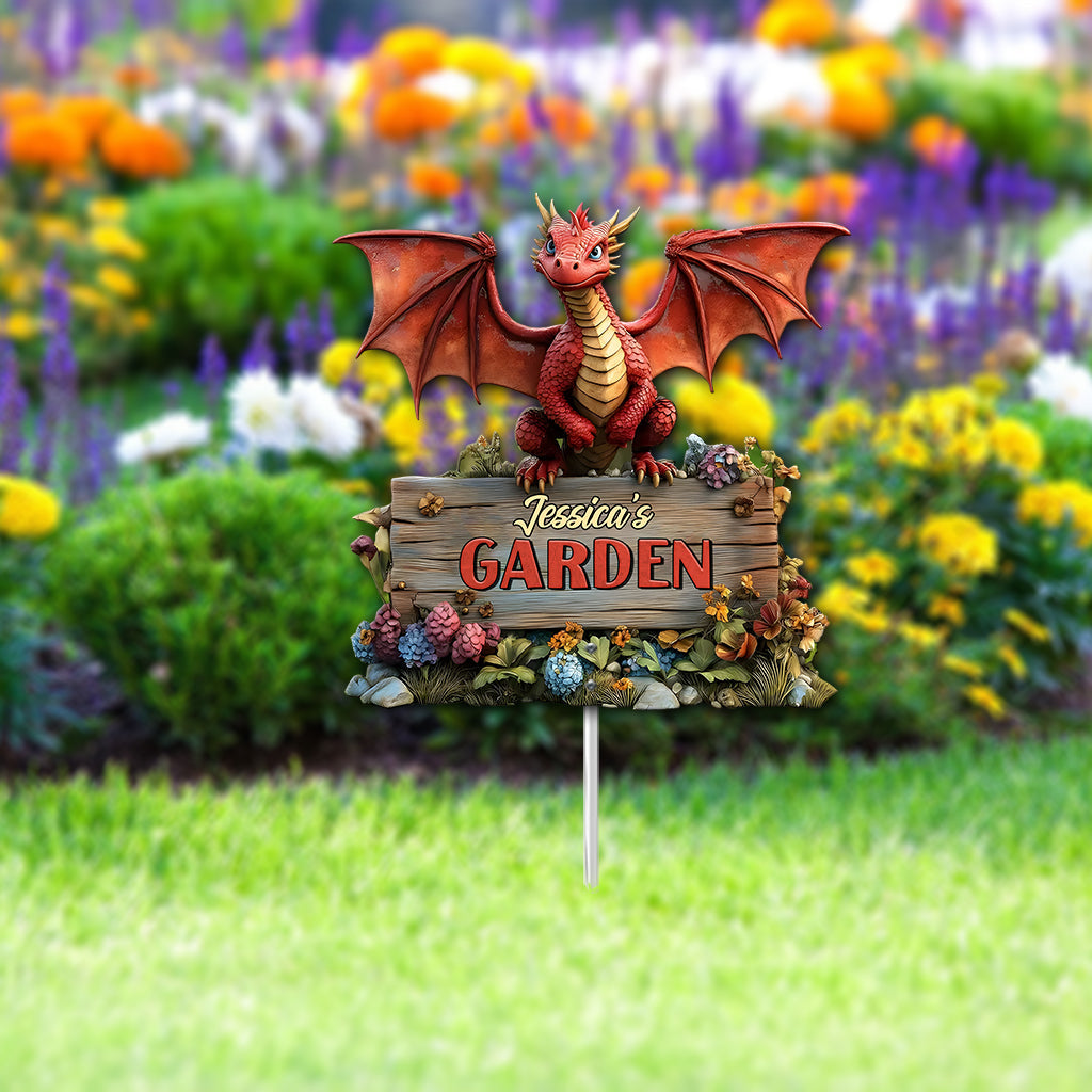 Drachen-Gartenkunst aus Metall – Personalisierte Gartenkunst aus Metall