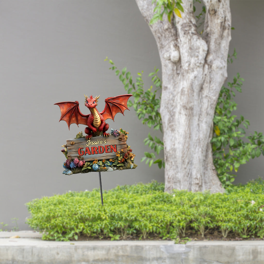 Drachen-Gartenkunst aus Metall – Personalisierte Gartenkunst aus Metall