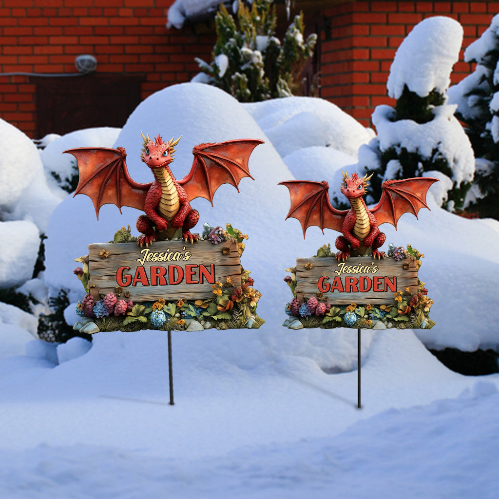 Drachen-Gartenkunst aus Metall – Personalisierte Gartenkunst aus Metall