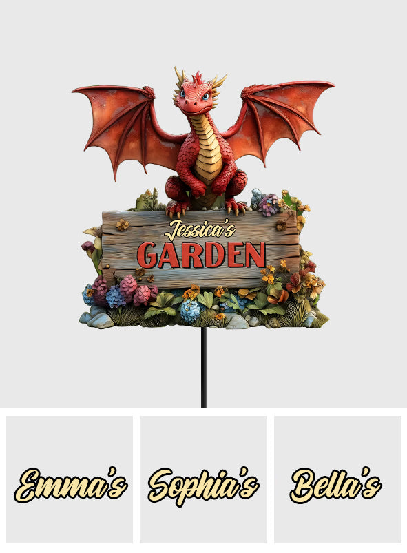 Drachen-Gartenkunst aus Metall – Personalisierte Gartenkunst aus Metall