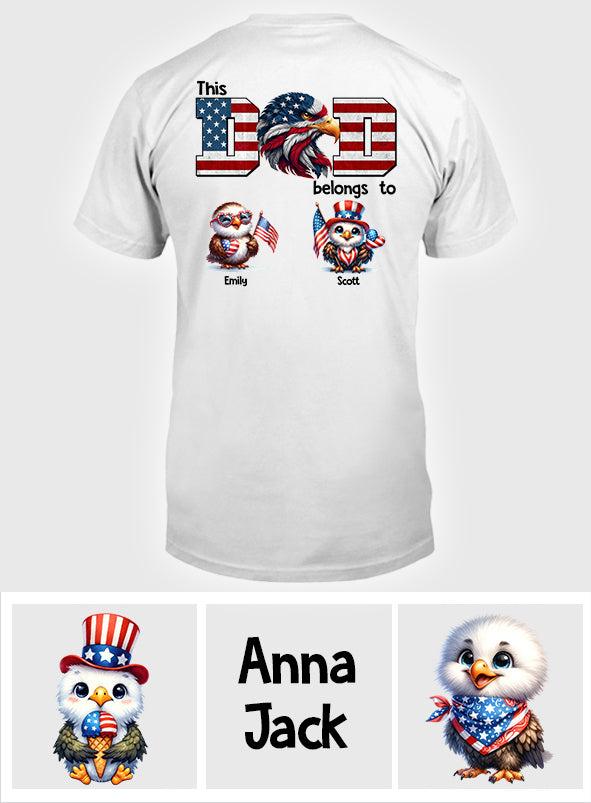 Eagle Dad Papa - Personalized Father T-shirt and Hoodie