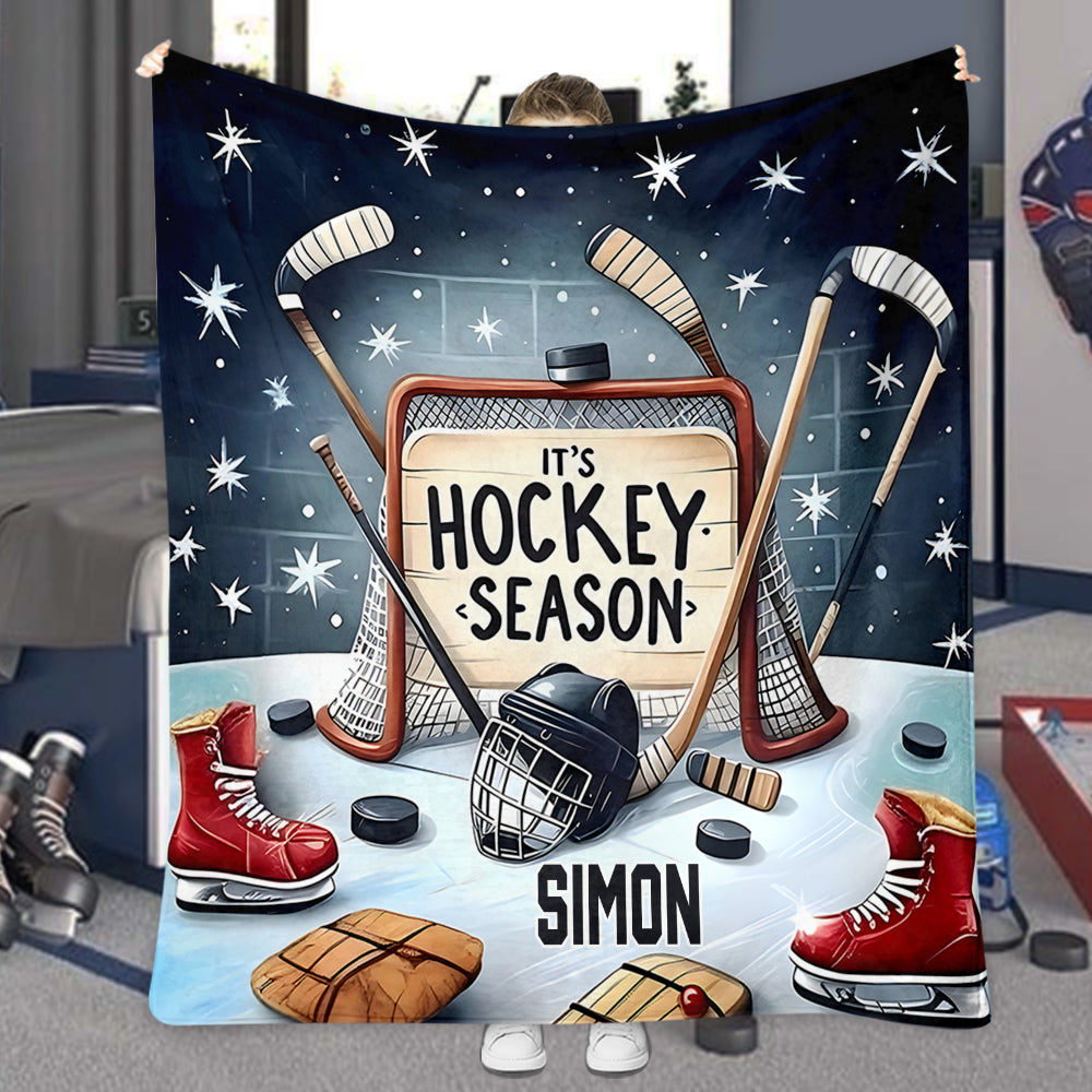 Saison de hockey - Couverture de hockey personnalisée