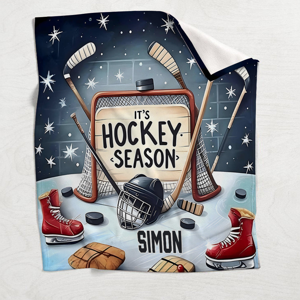 Saison de hockey - Couverture de hockey personnalisée