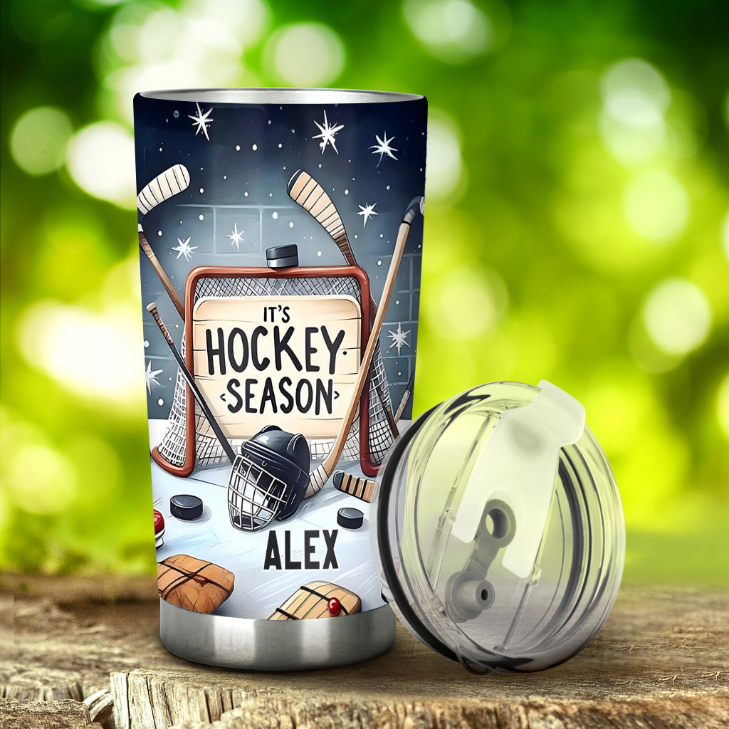 Saison de hockey - Gobelet isotherme personnalisé