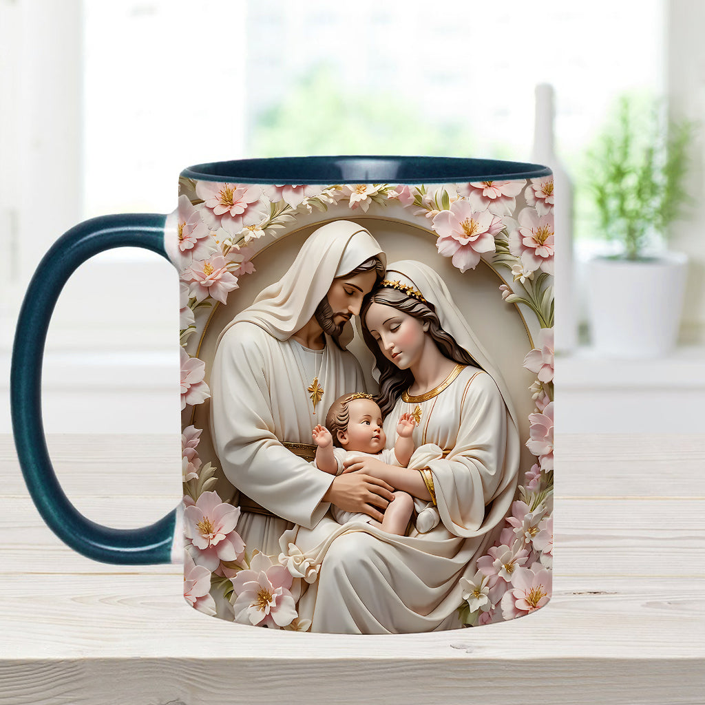 The Holy Family - Personalized Christian Accent Mug