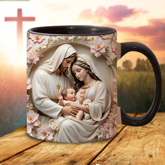 The Holy Family - Personalized Christian Accent Mug