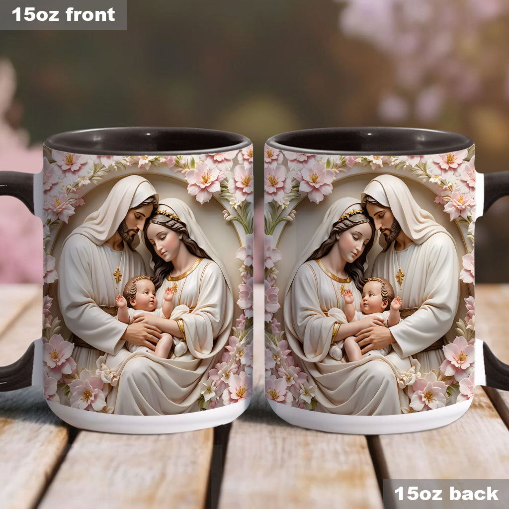 The Holy Family - Personalized Christian Accent Mug