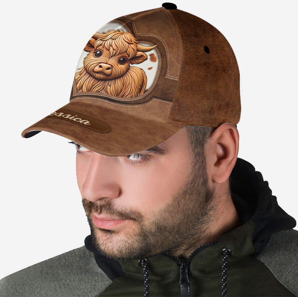 Liebe Hochlandrinder - Personalisierte klassische Kappe