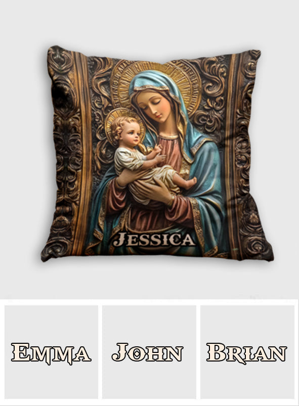 Croyant - Coussin décoratif chrétien personnalisé