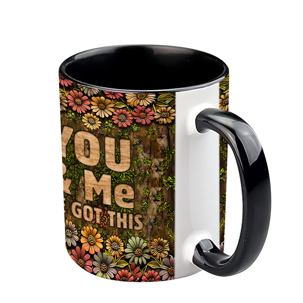 Mug personnalisé style champêtre « Couple heureux »
