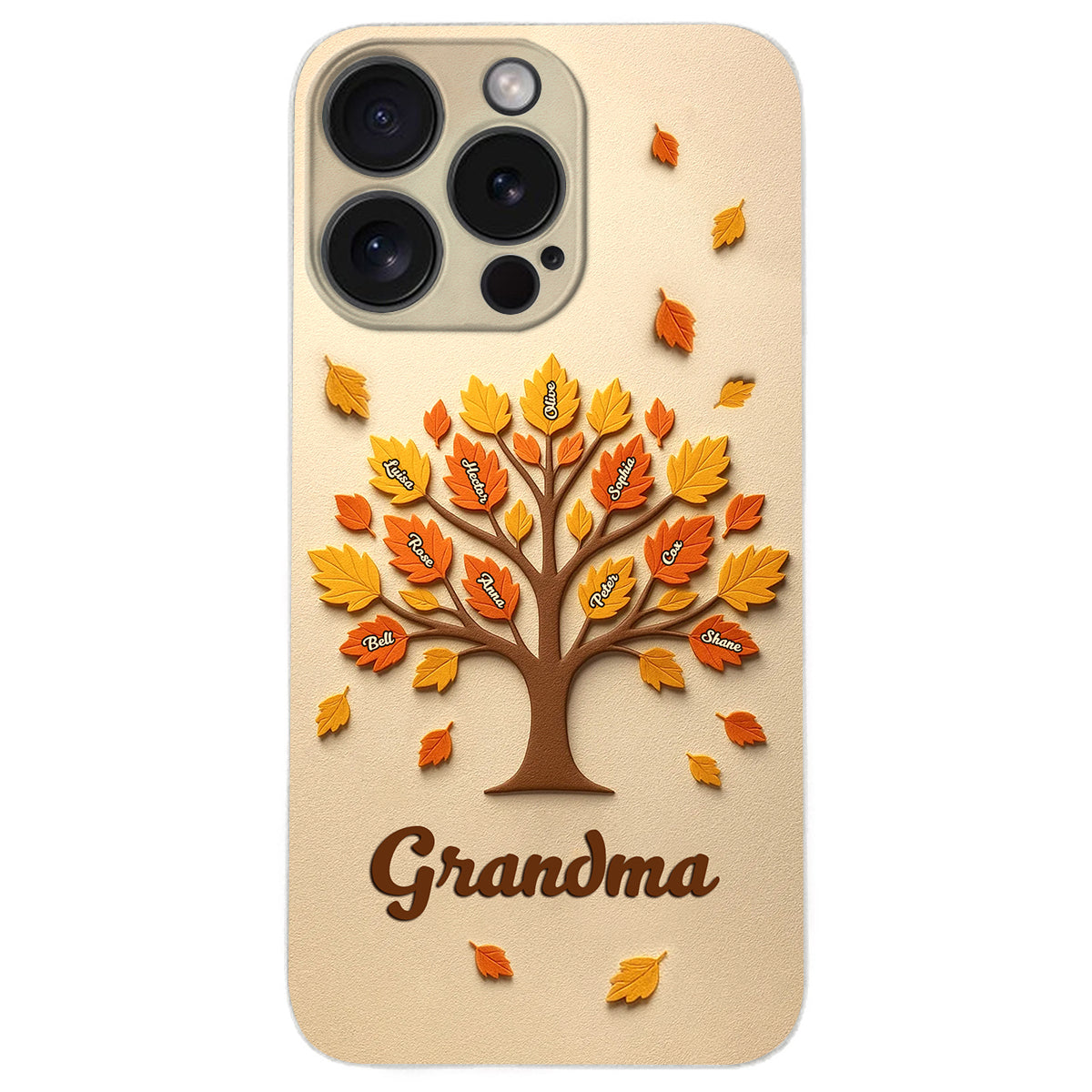 Mom Grandma Tree - Personalized Mother Leather Phone Case