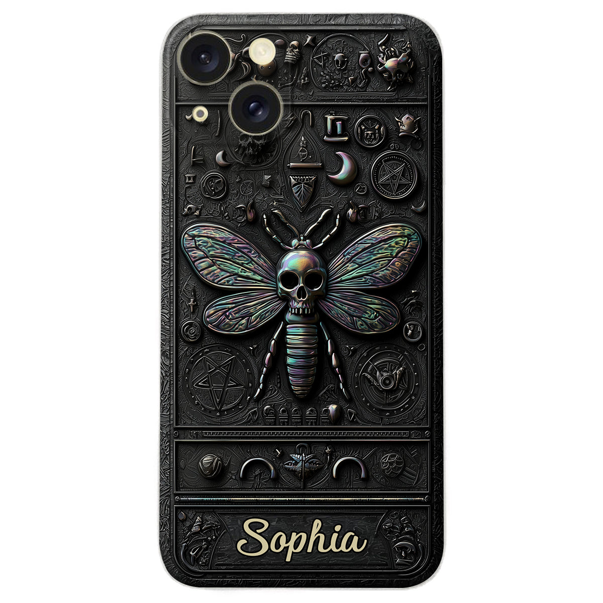 Gothic Witch - Personalized Witch Leather Phone Case