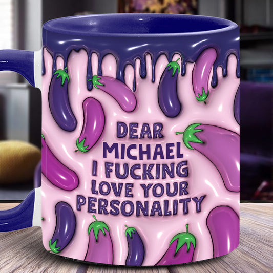 I Love Your Personality - Personalized Couple Accent Mug