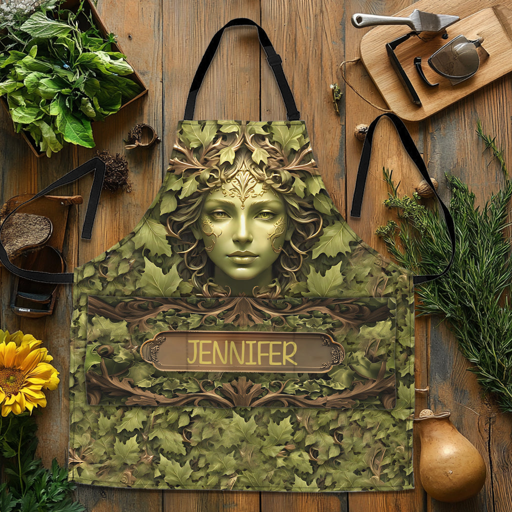 Green Lady – Personalisierte Gartenschürze