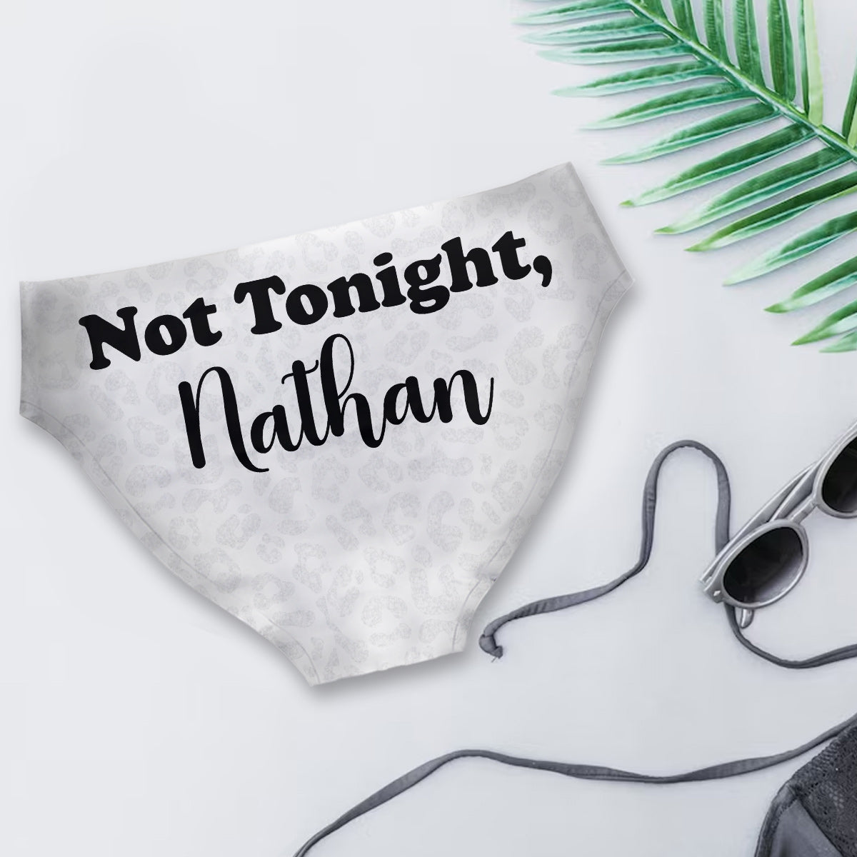 Tonight Or Not Tonight - Personalized Couple Women Briefs