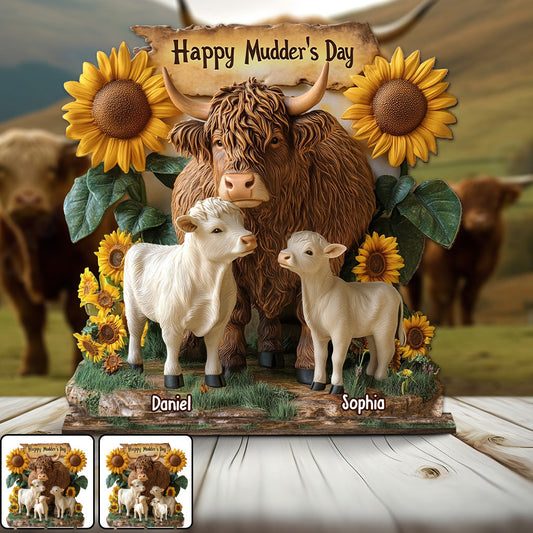 Happy Mudder's Day - Personalized Mother 1 Layered Big Freestanding