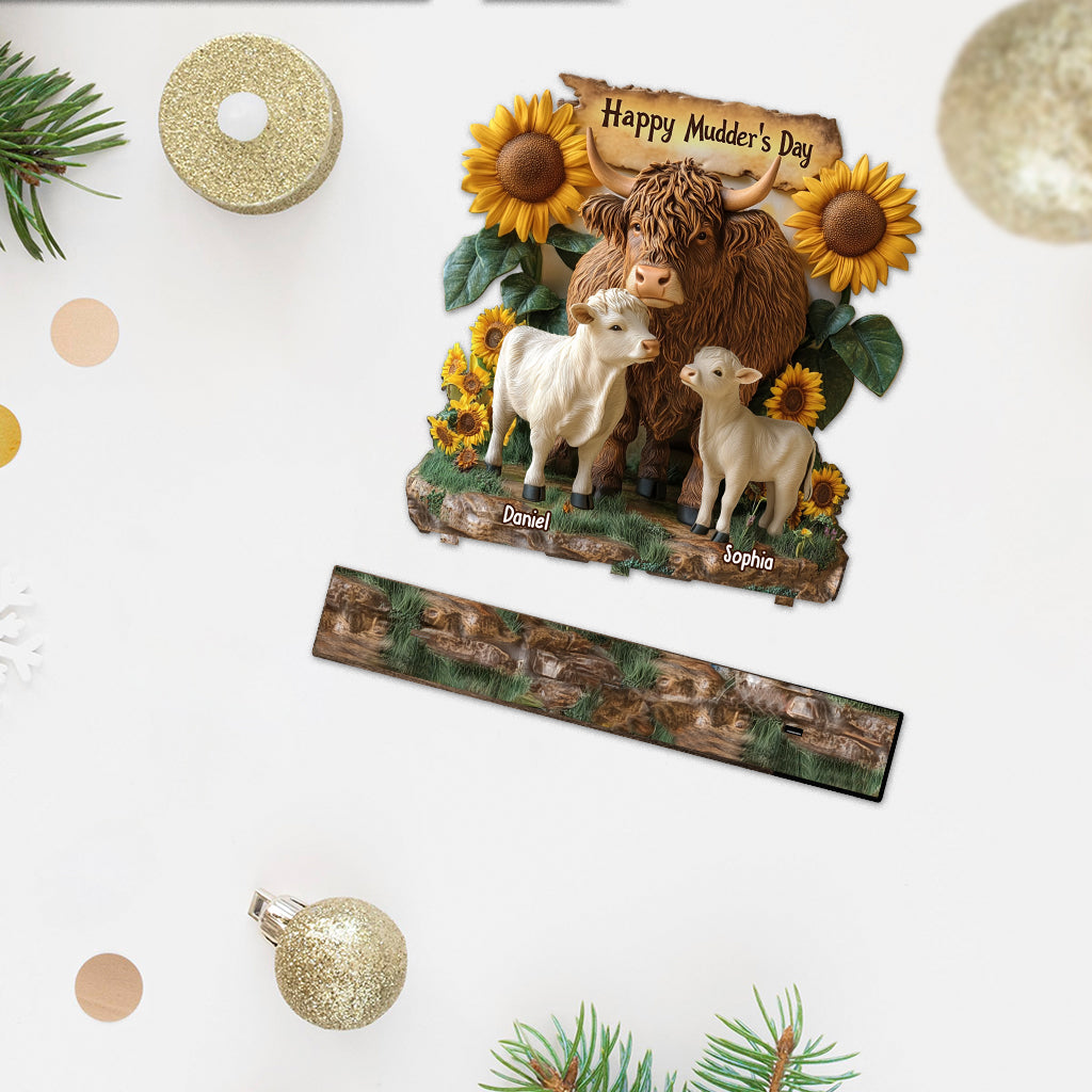 Happy Mudder's Day - Personalized Mother 1 Layered Big Freestanding