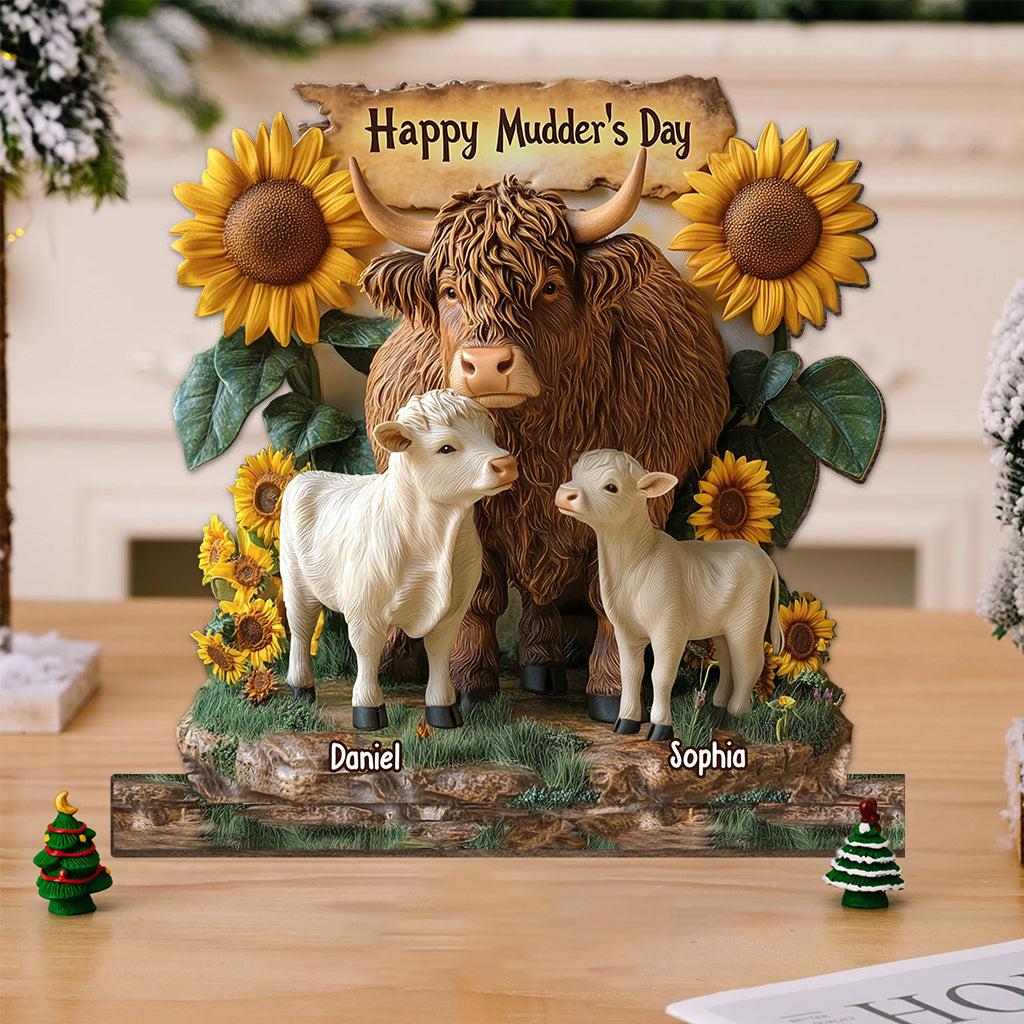Happy Mudder's Day - Personalized Mother 1 Layered Big Freestanding