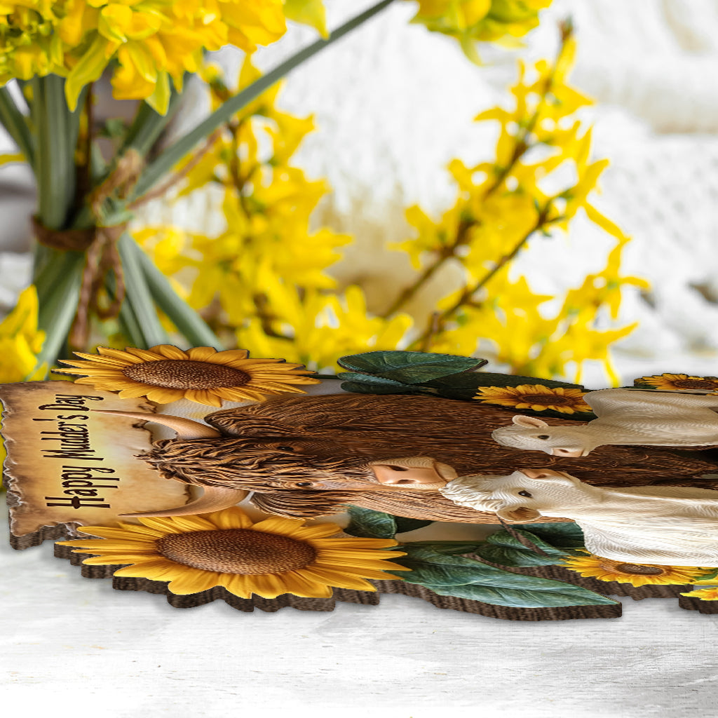 Happy Mudder's Day - Personalized Mother 1 Layered Big Freestanding