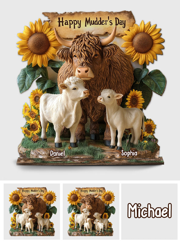 Happy Mudder's Day - Personalized Mother 1 Layered Big Freestanding