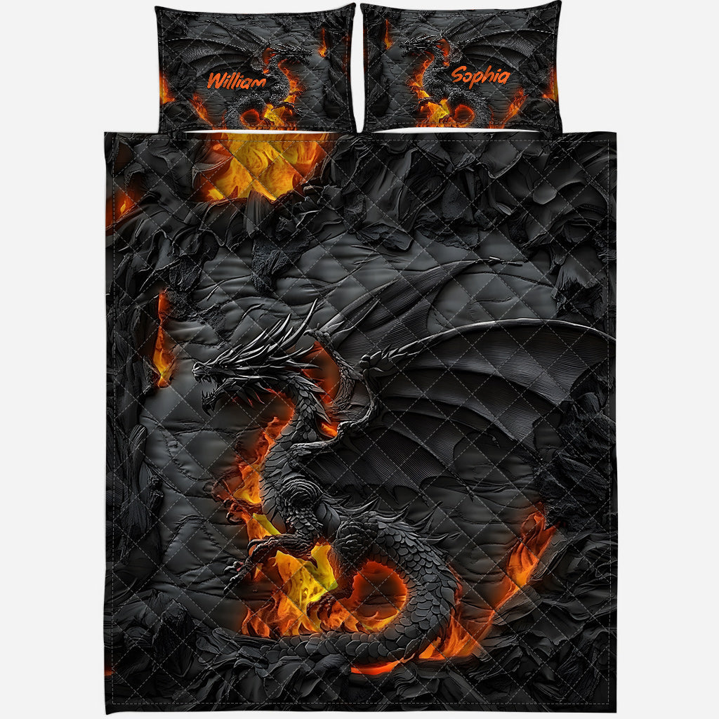 Feuerdrache – Personalisierte Drachen-Bettwäschegarnitur