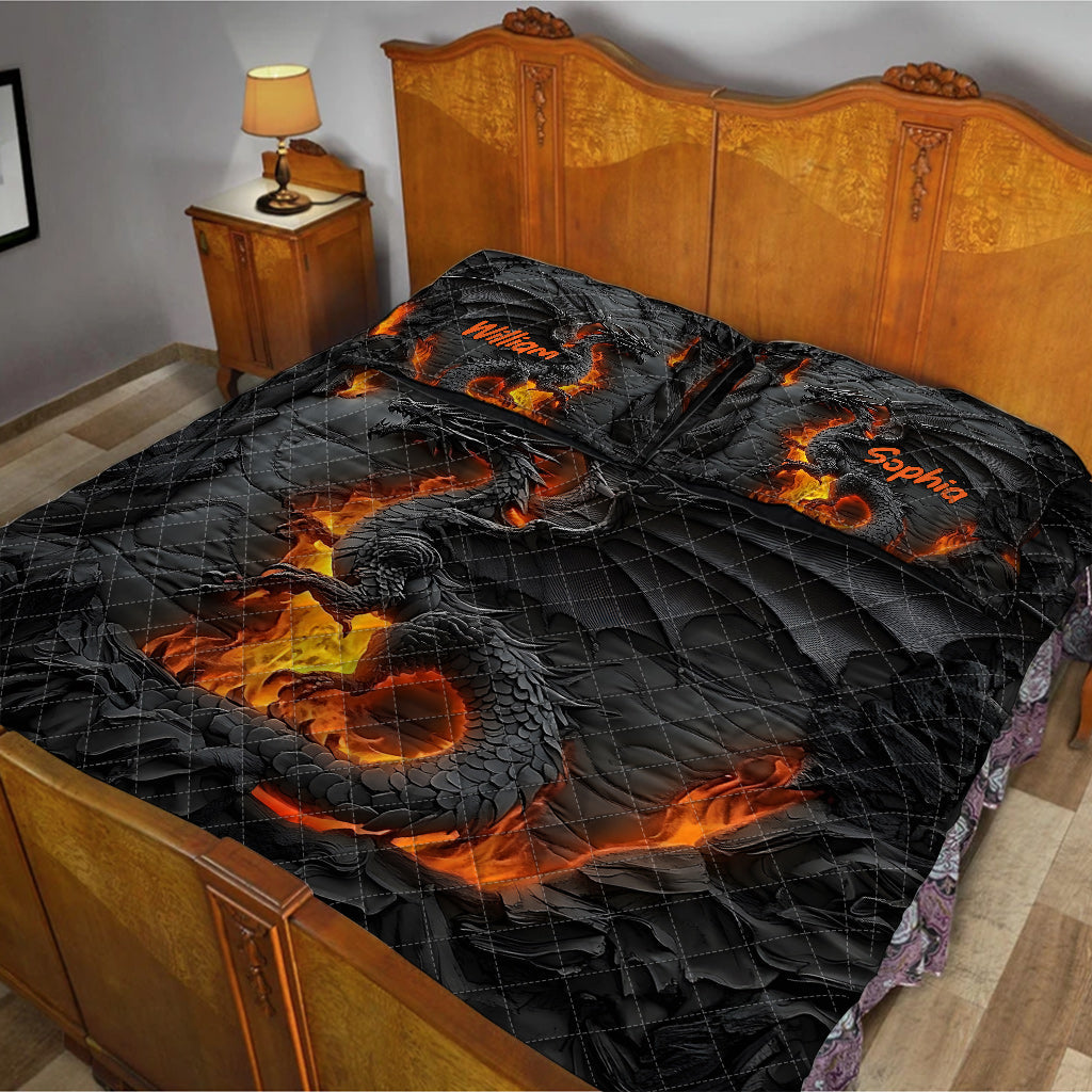 Feuerdrache – Personalisierte Drachen-Bettwäschegarnitur